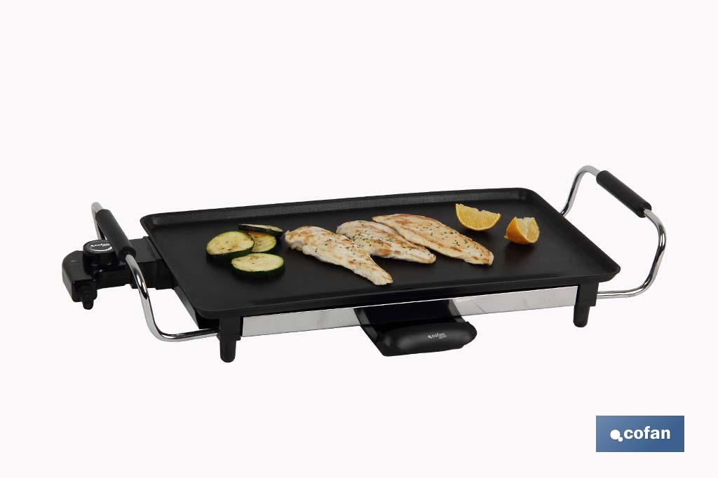 PLANCHA DE ASAR ELECTRICA 2000W 45x25x7 cm (PACK: 1 UDS)